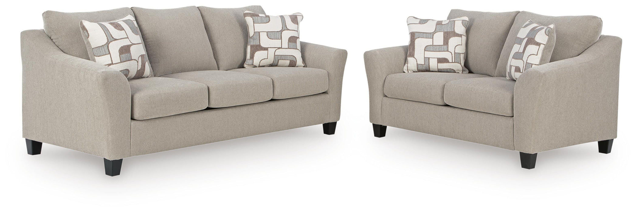 Willarae Taupe Willarae Sofa and Loveseat