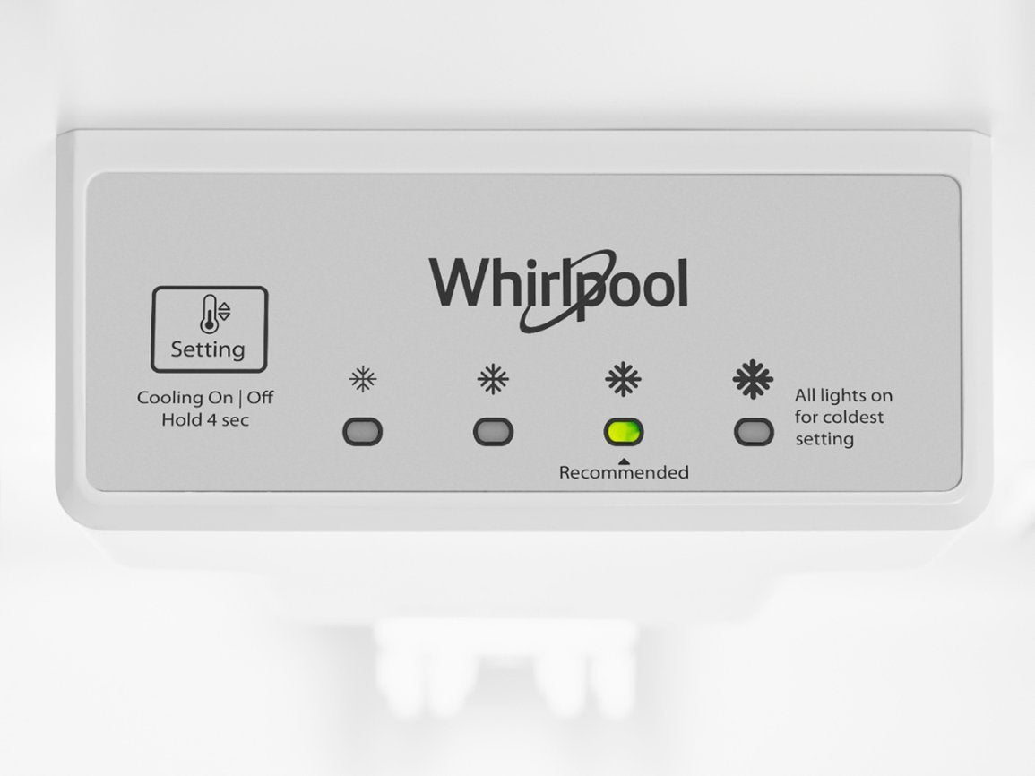 Whirlpool - 17.7 Cu. Ft. Top-Freezer Refrigerator - Monochromatic Stainless Steel - display_model