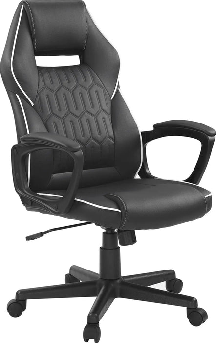 Insignia™ - Essential PC Gaming Chair - Black - open_box