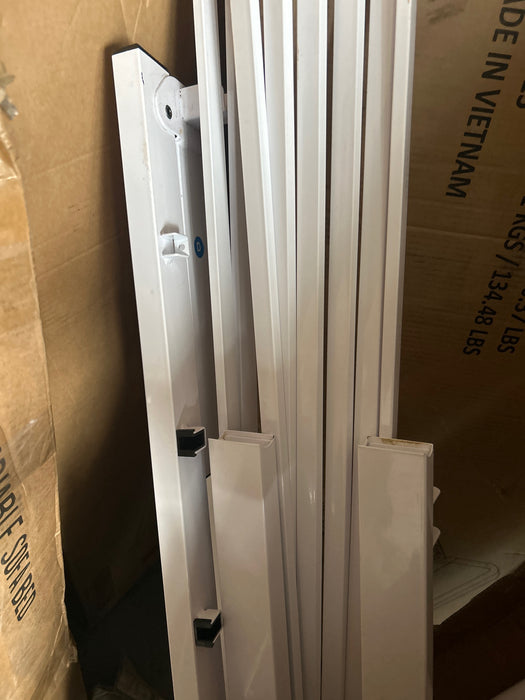 DHP Wallace Metal Platform Bed Frame with Headboard, Queen, White - new