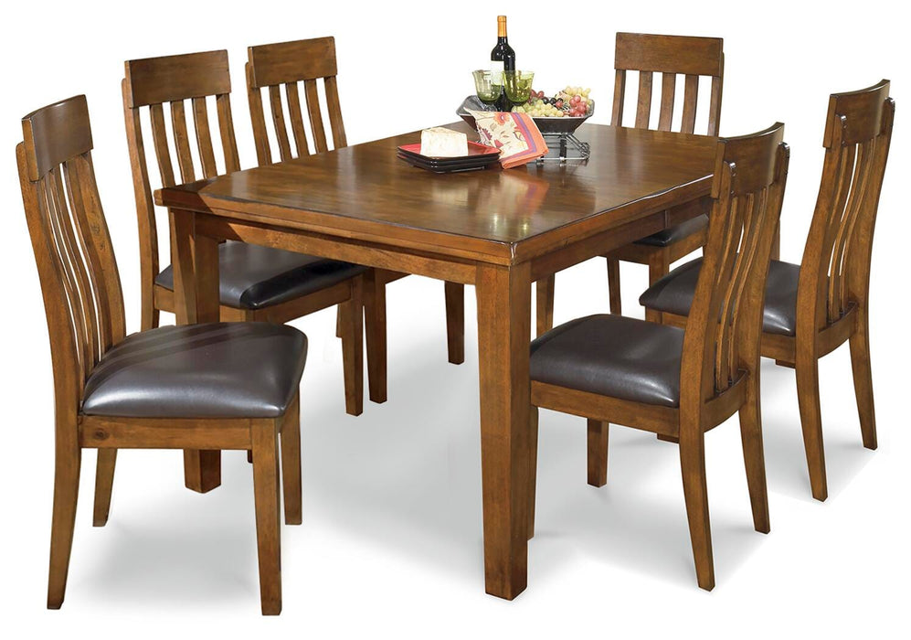 Ralene Medium Brown Ralene Dining Table and 6 Chairs