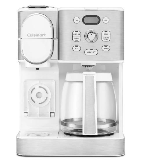 Cuisinart 2-in-1 Coffeemaker, 12 Cup Capacity, Single Serve, Hot or Iced - open_box