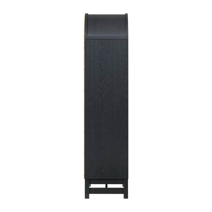 Better Homes & Gardens Juliet Narrow Arch Bookcase, Rich Black Finish - open_box