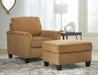 Erinslane Honey Erinslane Chair and Ottoman