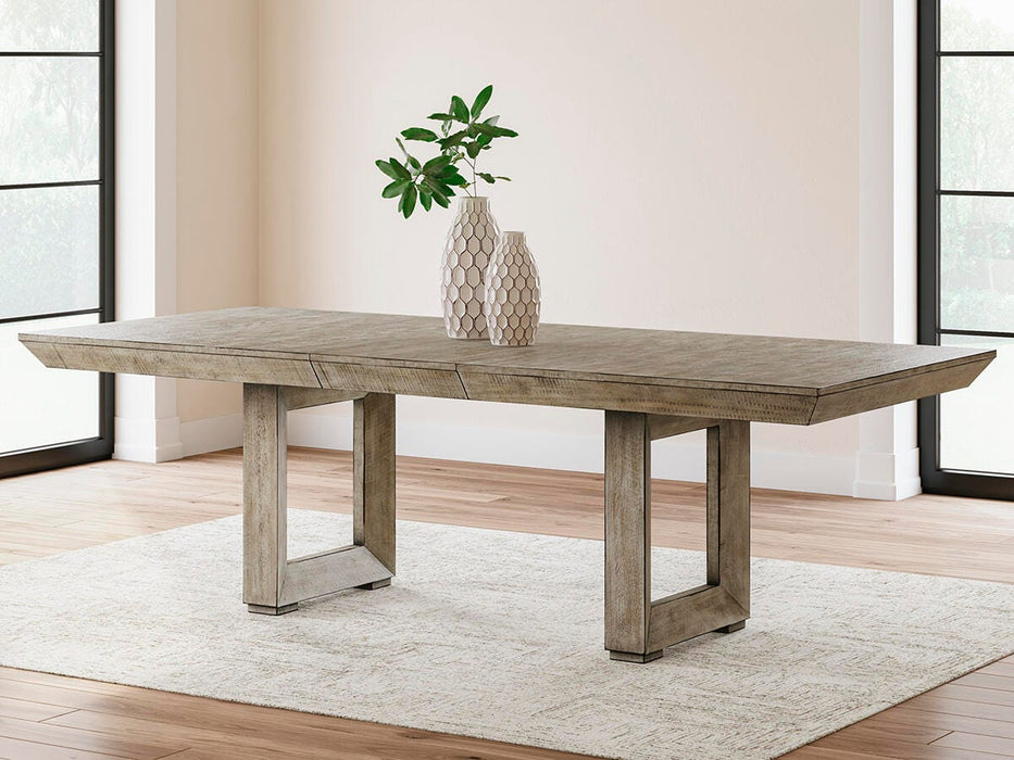 Langford Light Grayish Brown RECT Dining Room EXT Table