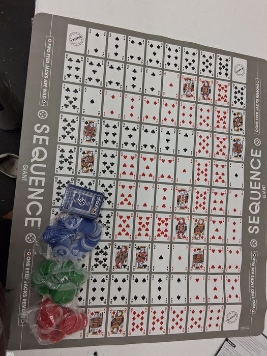 Sequence Giant Jumbo Individual r LOT Game Replacements Pick Cards Chips Mat NEW - new