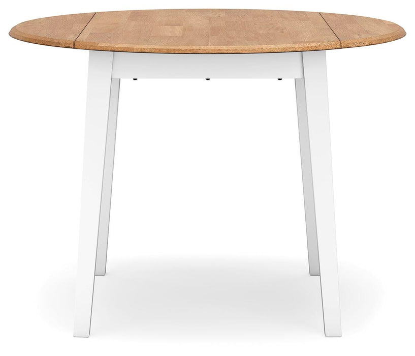 Gesthaven Natural/White Gesthaven Dining Drop Leaf Table