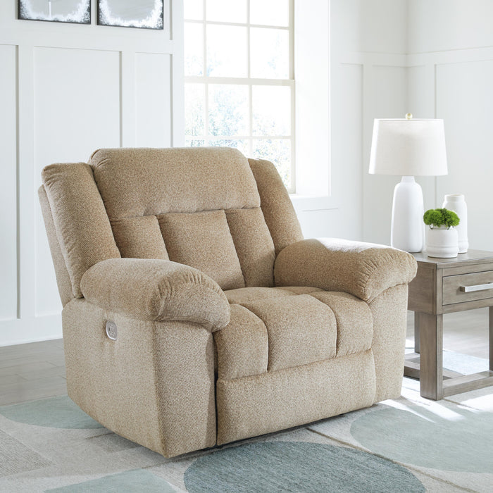 Tip-Off Wheat PWR Recliner/ADJ Headrest