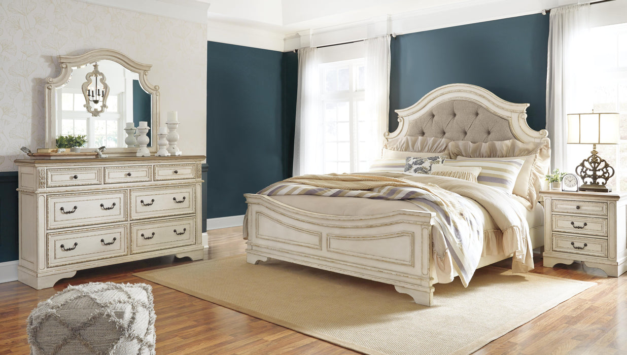 Realyn Two-tone Realyn Dresser and Mirror - Brand New