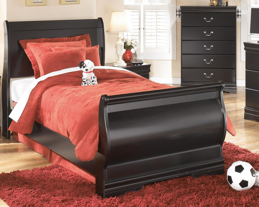 Huey Vineyard Black Huey Vineyard Twin Sleigh Bed