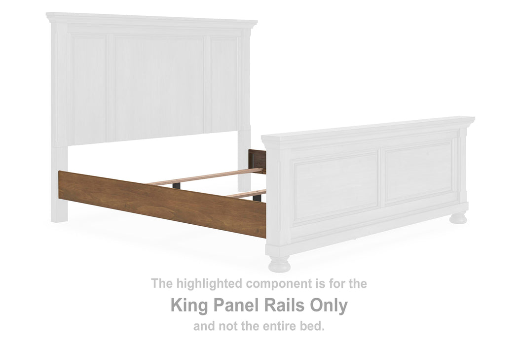 Vandenmore Medium Brown King Panel Rails