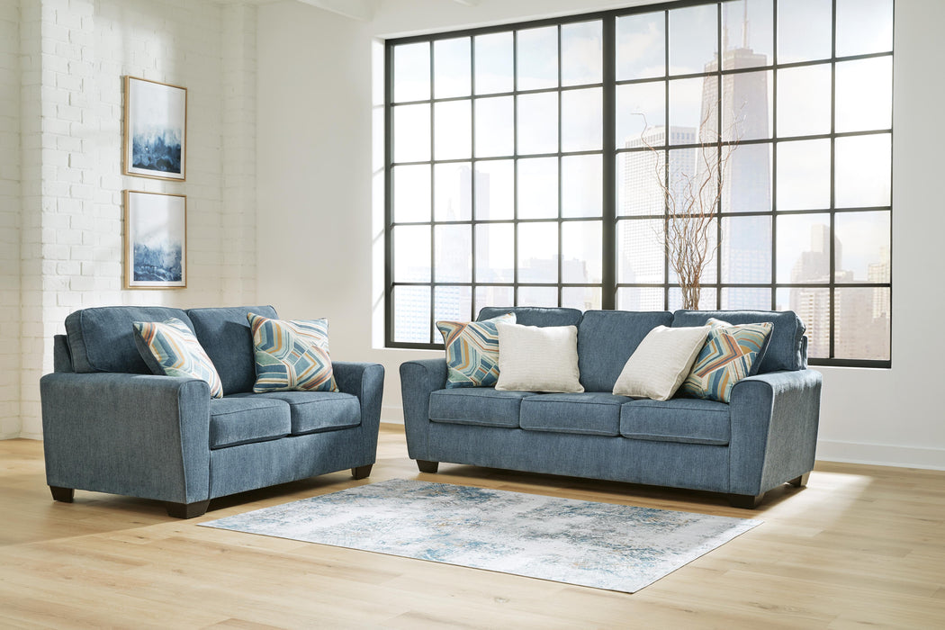 Cashton Blue Cashton Sofa and Loveseat