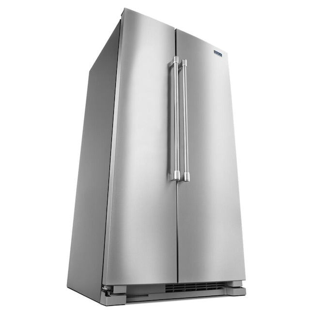 Maytag 24.9-cu ft Side-by-Side Refrigerator (Fingerprint Resistant Stainless Steel) - display_model