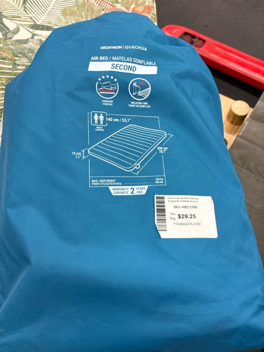 Decathlon Quechua Air seconds, Inflatable Camping Mattress, 2 Person, Queen 7in - new