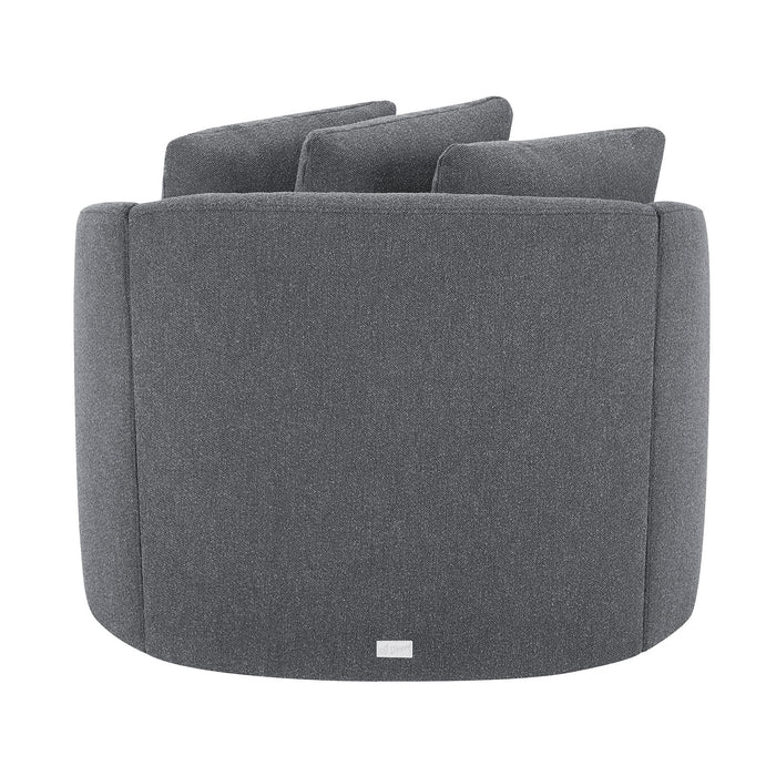Beautiful Drew Chair by Drew Barrymore, Charcoal Boucle - new