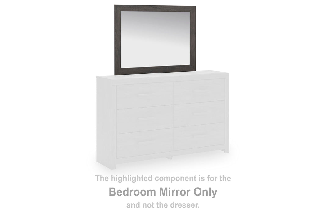 Prendonea Charcoal Bedroom Mirror