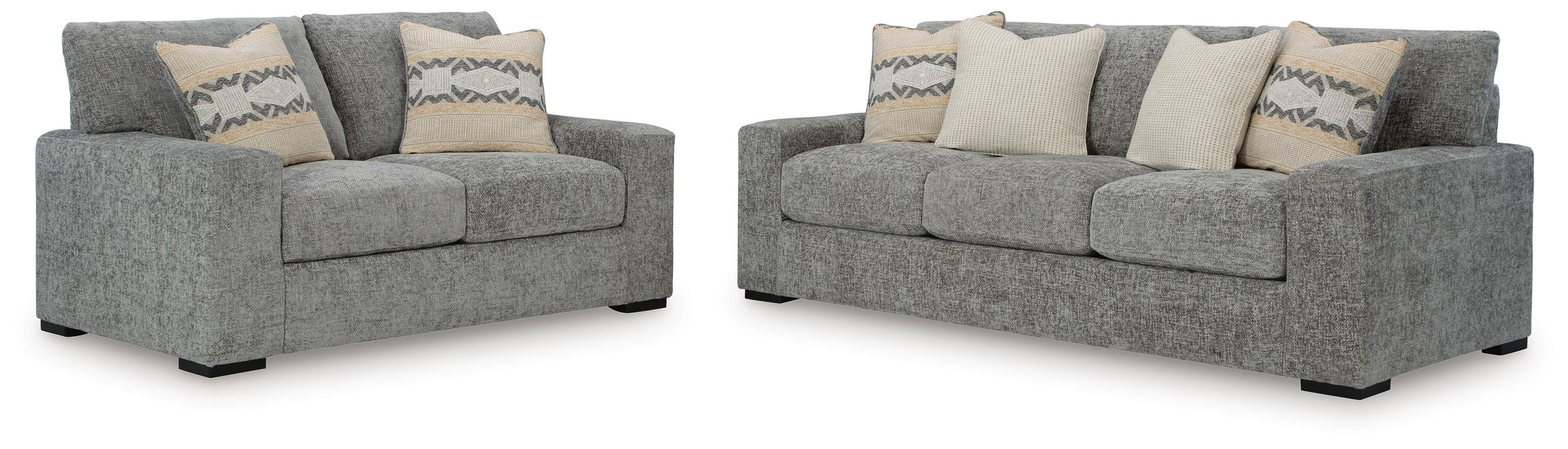Dunmor Graphite Dunmor Sofa and Loveseat