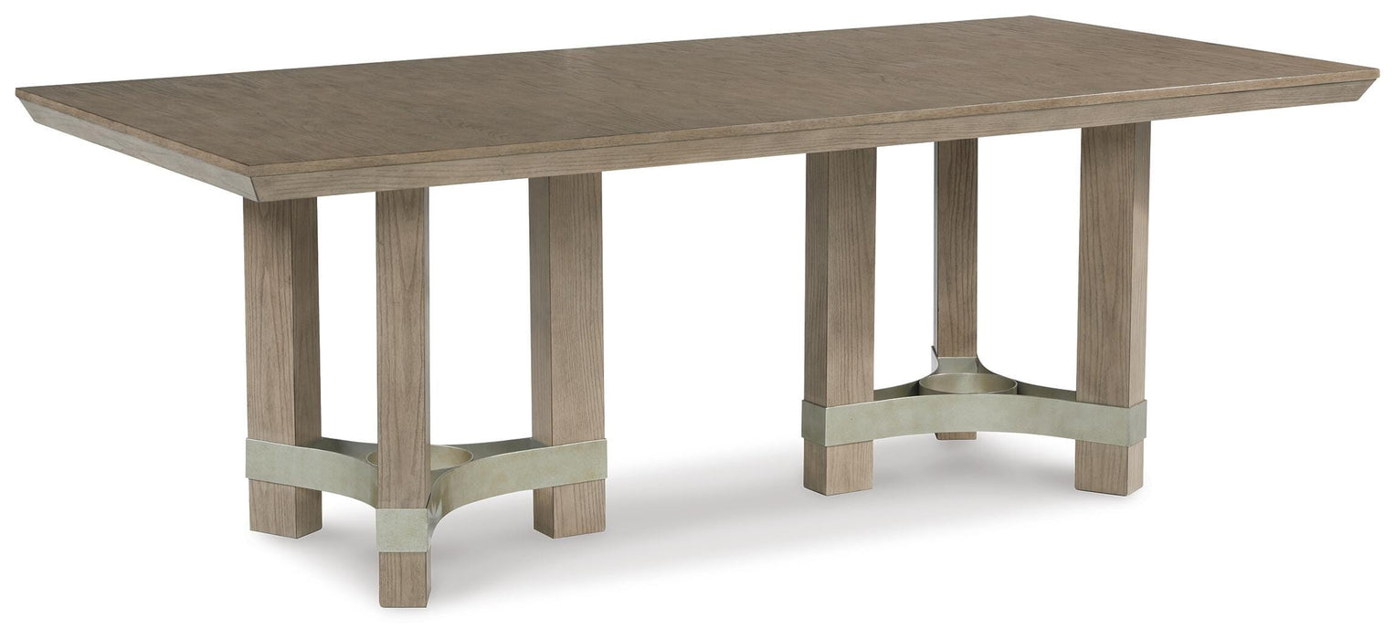 Chrestner Gray Rectangular Dining Room Table