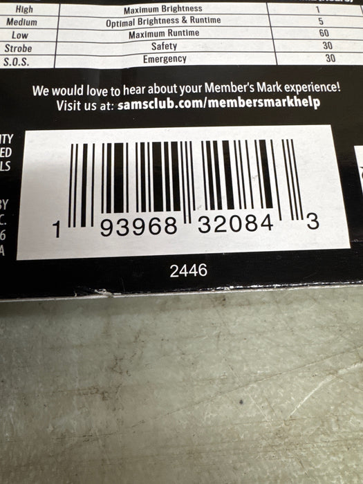 Member's Mark 1000 Lumen x 3 pk. LED Flashlights - open_box