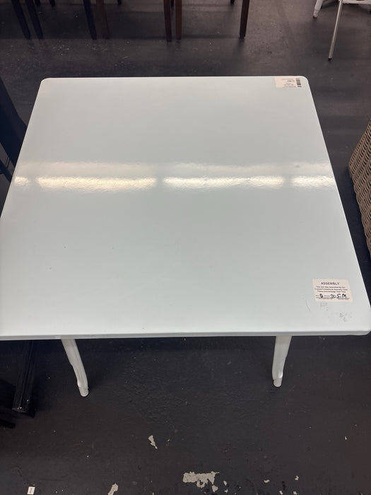 Flash Furniture Felix Commercial Grade 31.5" Square White Metal Indoor-Outdoor Table - new