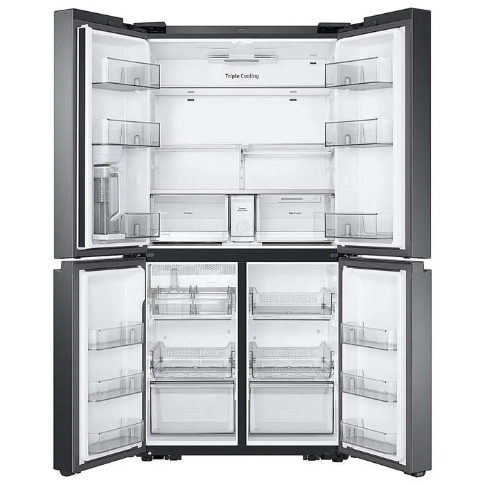 Samsung - 29 cu. ft. 4-Door Flex French Door Smart Refrigerator with Dual Ice Maker - Black Stainless Steel - new