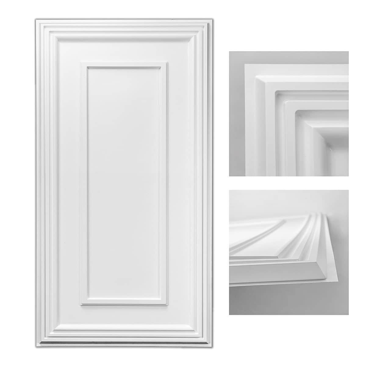 Art3d Drop Ceiling Tiles, 24x48in. White (12-Pack) - open_box