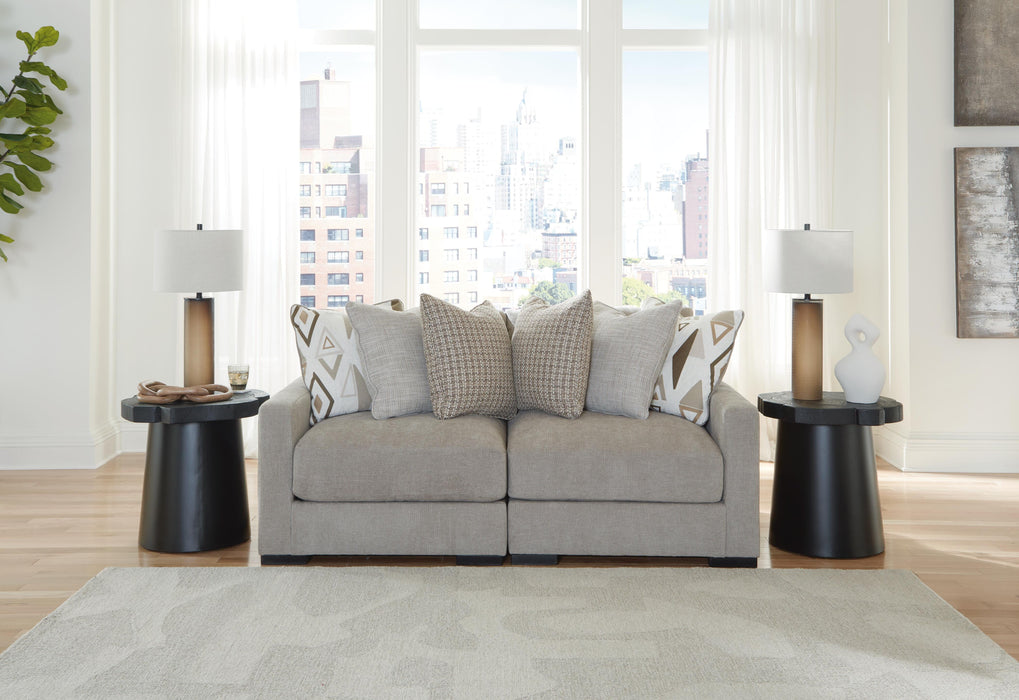 Aslan Court Flax Aslan Court 2-Piece Loveseat Sectional