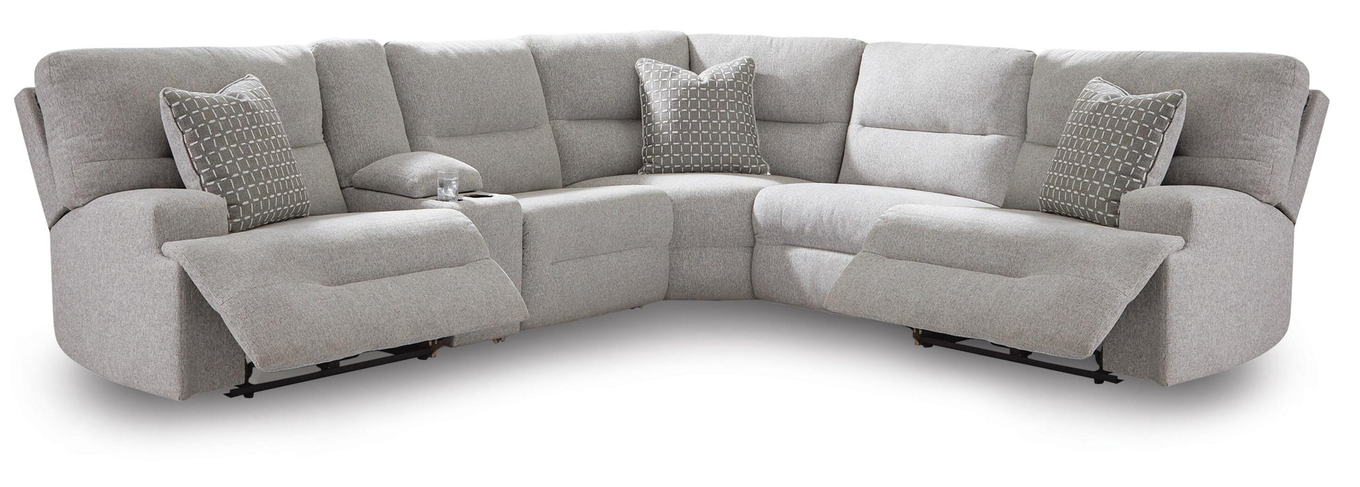 Acklen Place Pewter Acklen Place 6-Piece Power Reclining Sectional