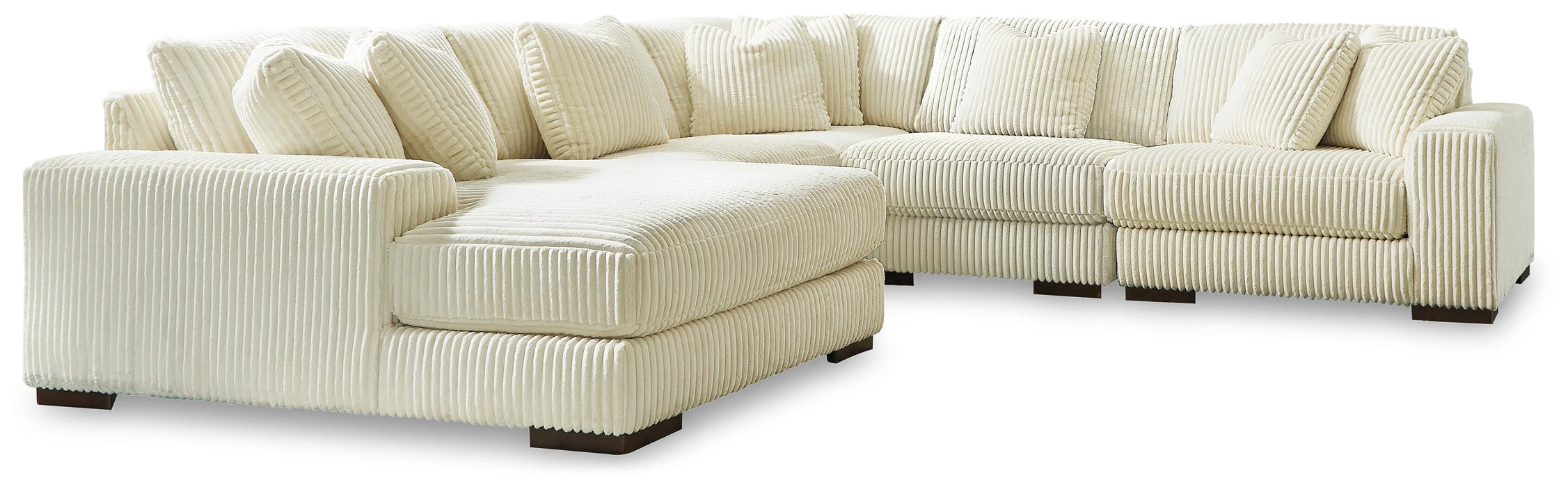 Lindyn Ivory Lindyn 5-Piece Sectional with Chaise
