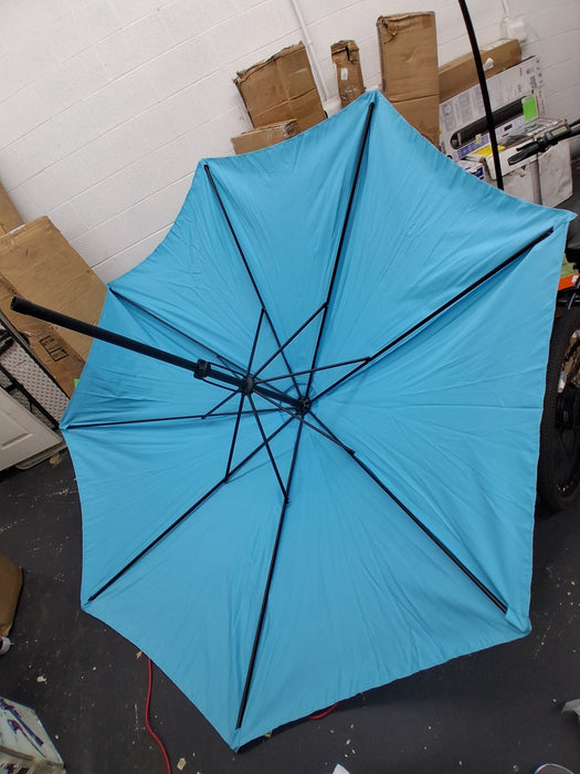 Jeco UB94  Aluminum Patio Market Umbrella Tilt with Crank, Fabric & Bronze Pole.Size 10ft" - new