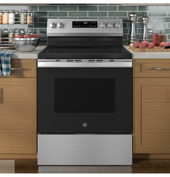GE® ENERGY STAR® 30" Free-Standing Electric Range with Crisp Mode