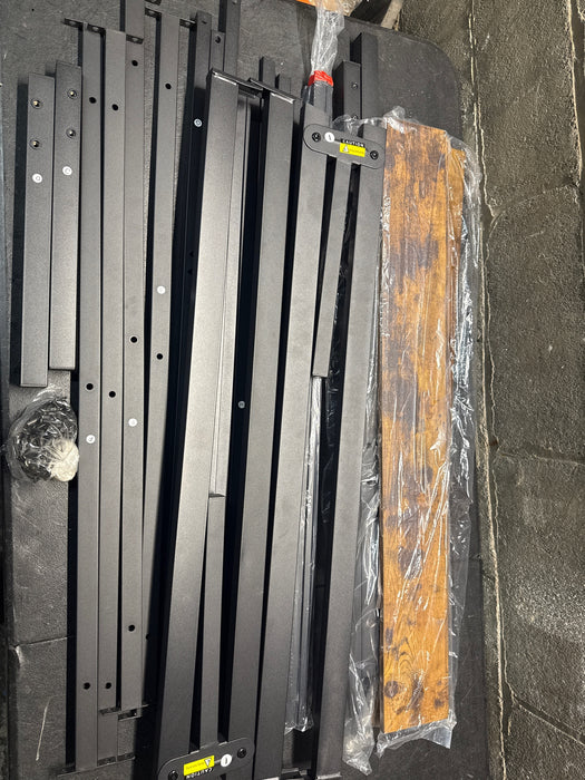 BEDDLE Twin Size Bed Frame with Headboard, 800LBS Mattress Foundation with All Sturdy Metal Support, Under Bed Storage, No Box Spring Needed, Easy Assembly, Rust Brown - new