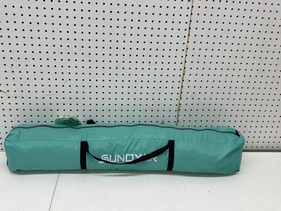Beach Tent, 4-6 Person Pop-up Beach Tent Sun Shelter, UPF 50+ UV Protection Portable Waterproof Beach Tent, Sunshade with Extendable Floor for Family, Fishing, Camping, Green - new
