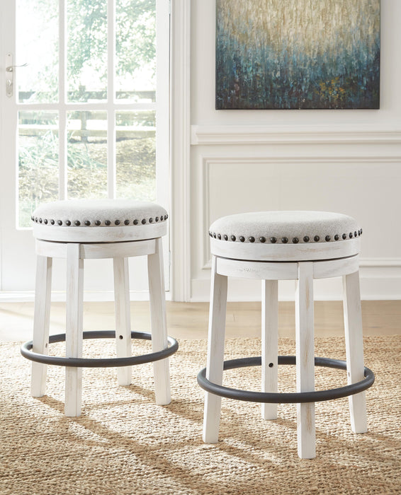 Valebeck White/Black Valebeck Counter Height Stool