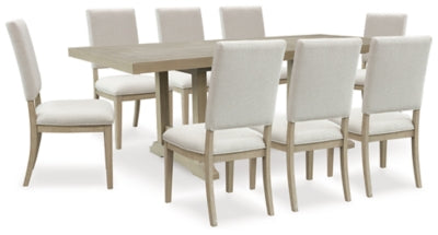 Vallardia Light Grayish Brown Dining Collection