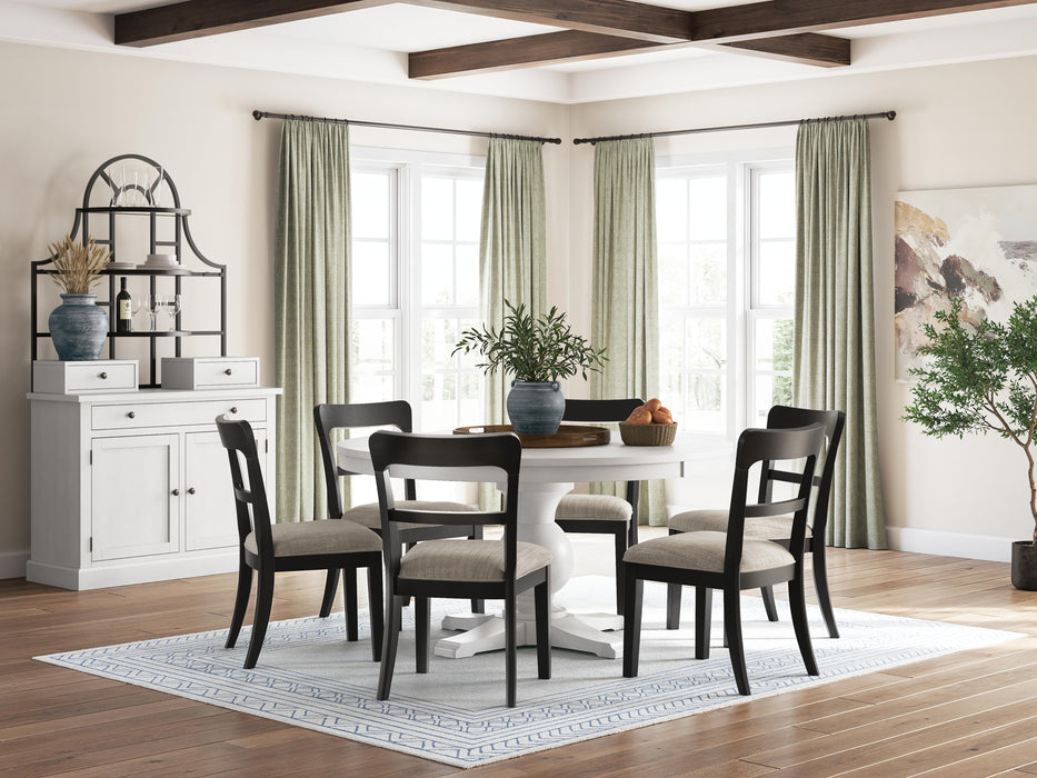 Chadworth White Chadworth Dining Table and 6 Chairs