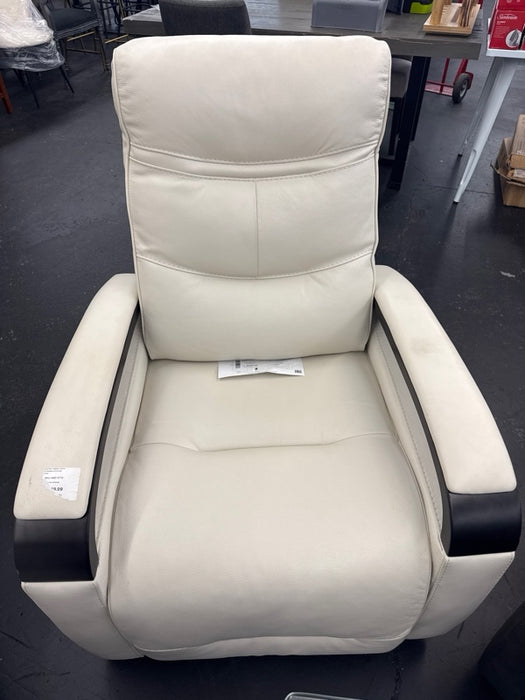 Canmore Leather Power Recliner with Power Headrest - new