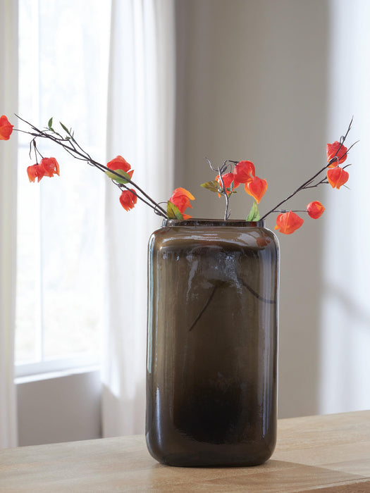 Sumner Gray/Gold Finish Vase