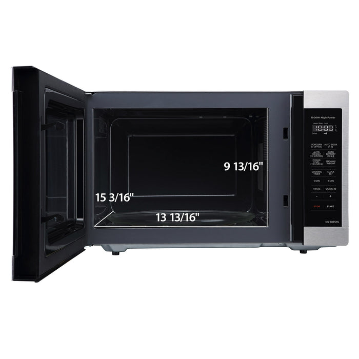 Panasonic 1.3 Cu. ft. Countertop Microwave Oven,1100W, Stainless Steel – NN-SB65NS - new