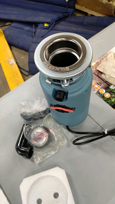 Glacier Bay TurboGrind Max 1 hp. Continuous Feed Garbage Disposal with Power Cord - open_box