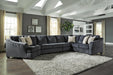 Eltmann Slate Eltmann 4-Piece Sectional with Cuddler