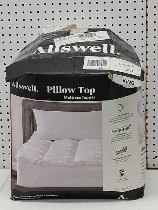 Allswell Ultra Plush Pillow Top Mattress Topper, Queen