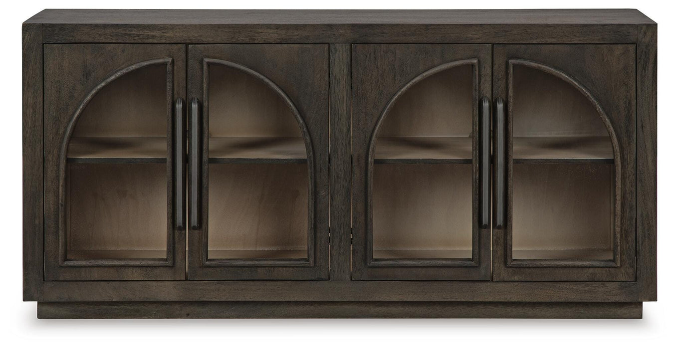 Dreley Grayish Brown Accent Cabinet