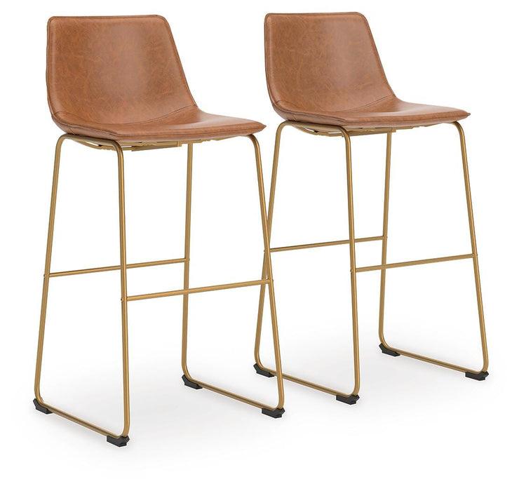 Crandox Brown/Gold Tall UPH Barstool (Priced Per Item, Must Order 2, 4, 6, or 8)