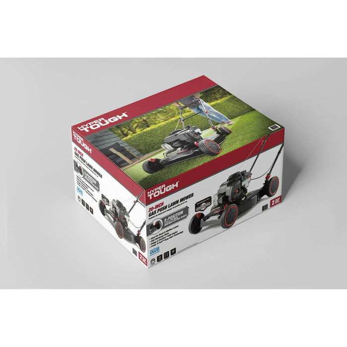Hyper Tough 20-inch 125cc Gas Push Walk Behind Mower with Briggs & Stratton Engine - used_good
