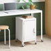 Dorm Metal Rolling Locker Storage Cabinet with Lock Chalk White - Room Essentials