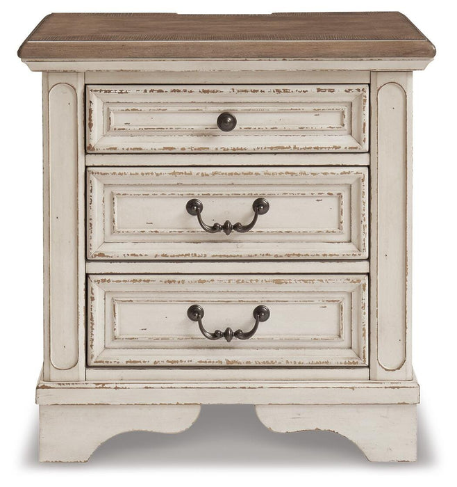 Realyn Two-tone Three Drawer Night Stand