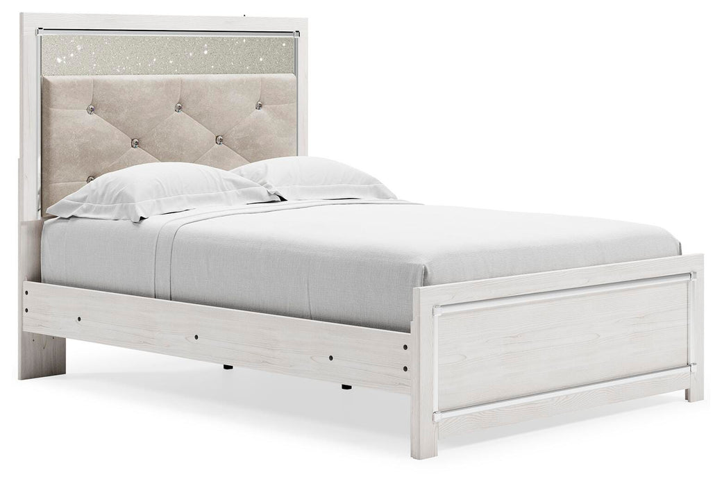 Altyra White Altyra Full Panel Bed