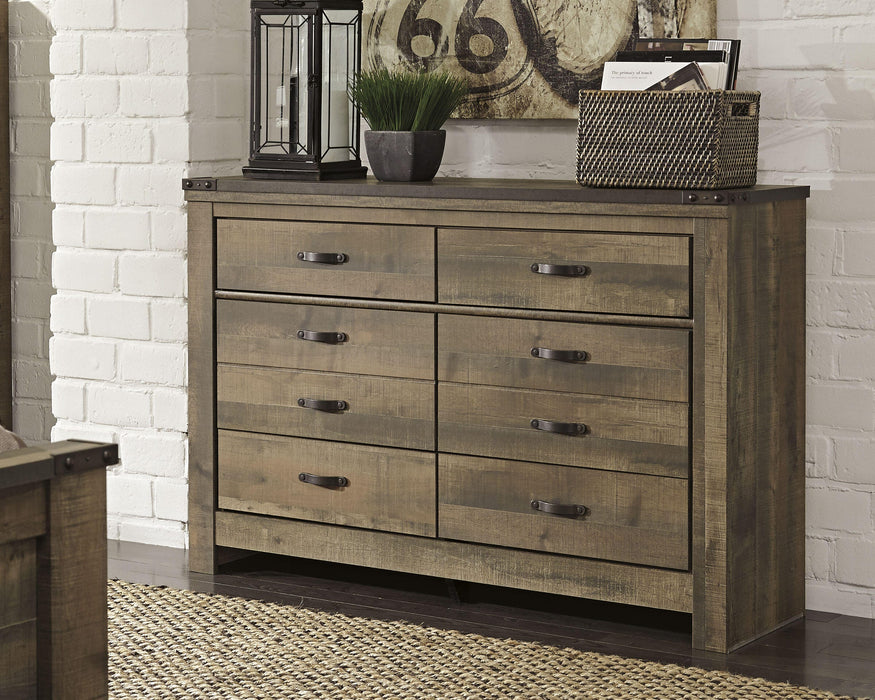 Trinell Brown Six Drawer Dresser