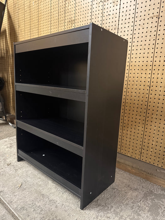 Mainstays 3-Shelf Framed Bookcase with Adjustable Shelves, Espresso - new